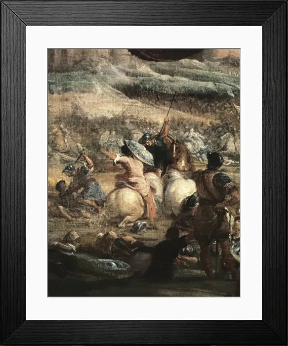 Framed Print : LEONARDO, Jos頨1605-1656). Alarico in the battle Framed Print : LEONARDO, Jos頨1605-1656). Alarico in the battle