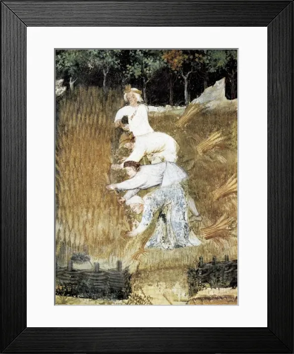 Framed Print : Cycle of the Months. 1391-1407. ITALY. Trento Framed Print : Cycle of the Months. 1391-1407. ITALY. Trento