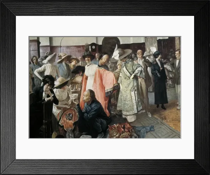 Framed Print : Republic of China (1913). Chinese merchants in Framed Print : Republic of China (1913). Chinese merchants in