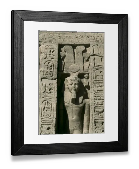 Framed Print : Temple of Nefertari dedicated to Hathor. 1271 Framed Print : Temple of Nefertari dedicated to Hathor. 1271