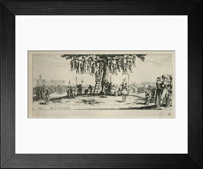 Framed Print : The Hung. Table 11. Illustration from The miseries Framed Print : The Hung. Table 11. Illustration from The miseries