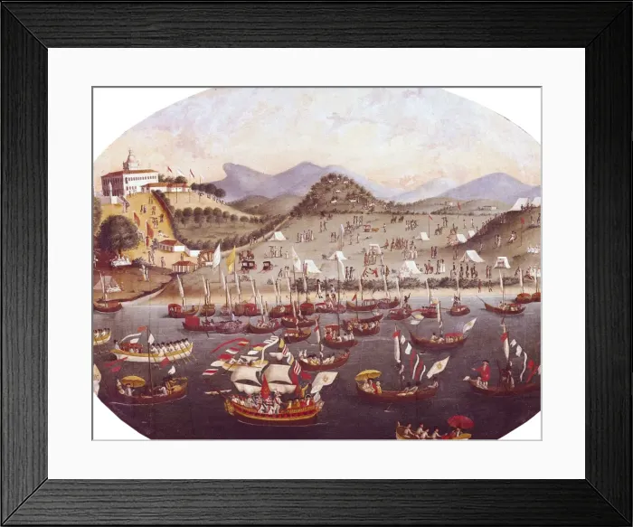 Framed Print : Procession on the seaside in front of Lazarus Framed Print : Procession on the seaside in front of Lazarus
