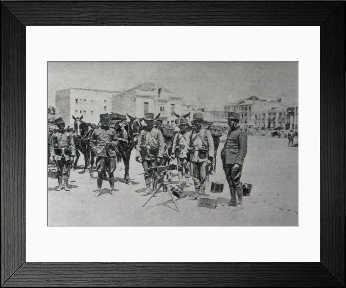 Framed Print : SPAIN. Madrid. Spain (1917). General strike Framed Print : SPAIN. Madrid. Spain (1917). General strike