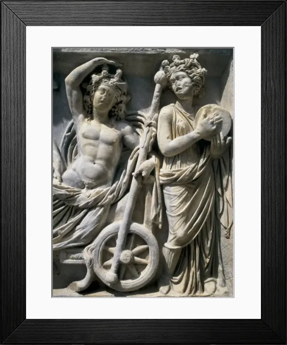 Framed Print : TURKEY. Bergama. Pergamon. Relief with mythological Framed Print : TURKEY. Bergama. Pergamon. Relief with mythological