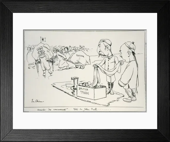 Framed Print : China (19th c. ). Qing dynasty. Commercial relations Framed Print : China (19th c. ). Qing dynasty. Commercial relations