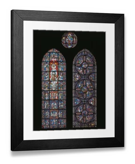 Framed Print : Our Lady of the Beatiful Window. ca. 1180. FRANCE Framed Print : Our Lady of the Beatiful Window. ca. 1180. FRANCE