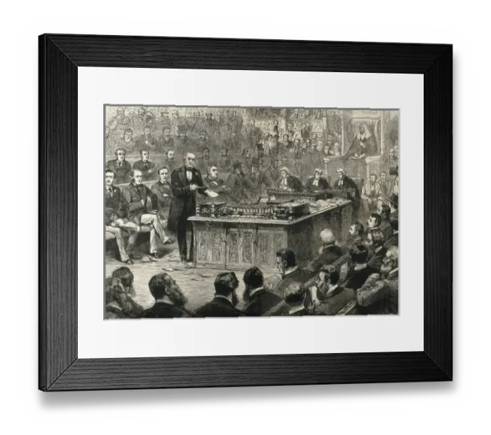 Framed Print : United Kingdom (1886). Prime Minister William Framed Print : United Kingdom (1886). Prime Minister William