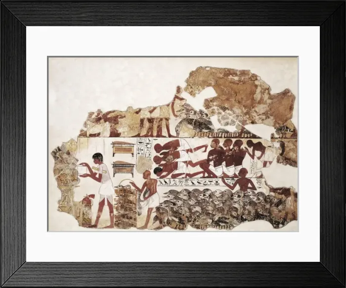 Framed Print : Counting the geese. ca. 1350 BC. 18th Dynasty Framed Print : Counting the geese. ca. 1350 BC. 18th Dynasty