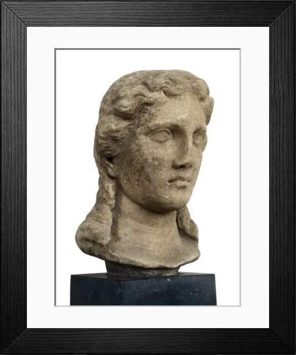 Framed Print : Head of Apollo Kitharodos. 4th c. BC. Classical Framed Print : Head of Apollo Kitharodos. 4th c. BC. Classical