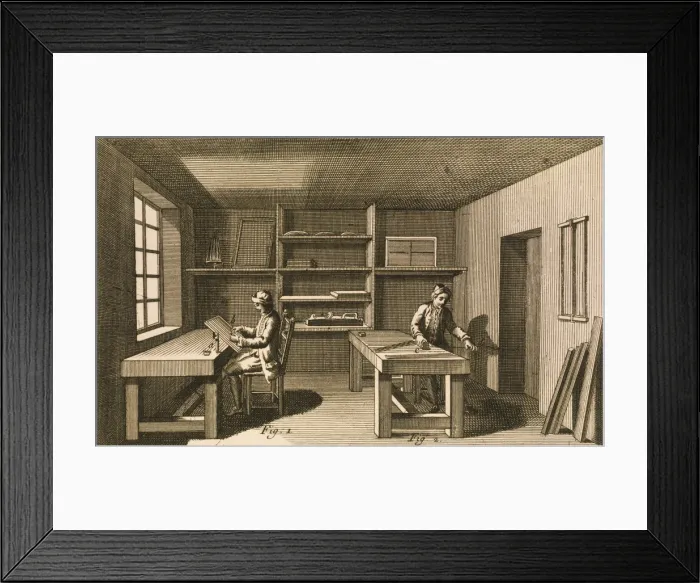 Framed Print : Preparation of the Encyclopedia. Plate of Framed Print : Preparation of the Encyclopedia. Plate of