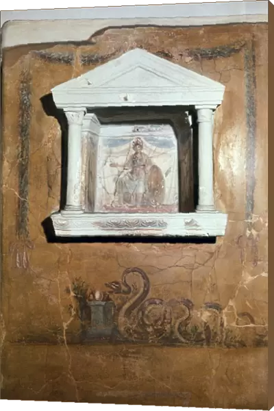 ITALY. Herculaneum. Lararium (household shrine)