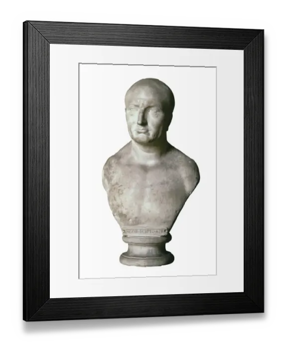 Framed Print : Portrait of Scipio Africanus. 17th c. Anonymous Framed Print : Portrait of Scipio Africanus. 17th c. Anonymous