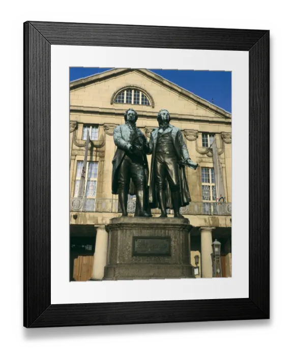 Framed Print : GERMANY. THURINGIA. Weimar. Monument to Goethe Framed Print : GERMANY. THURINGIA. Weimar. Monument to Goethe