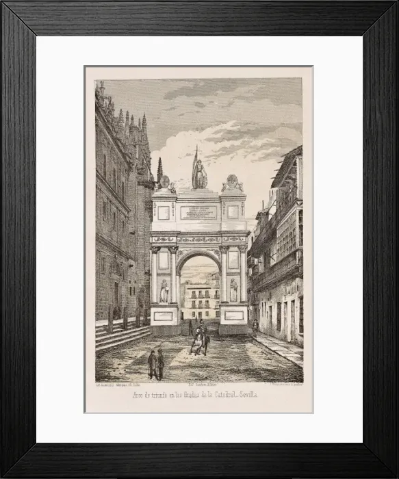Framed Print : Sevilla. Triumphal arch built in the cathedral Framed Print : Sevilla. Triumphal arch built in the cathedral