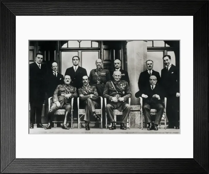 Framed Print : Spain. Primo de Riveras Dictatorship. Alfonso Framed Print : Spain. Primo de Riveras Dictatorship. Alfonso
