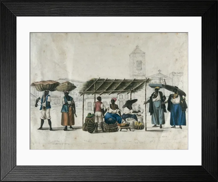 Framed Print : CHAMBERLAIN, Henry (1796-1844). Fruit sellers Framed Print : CHAMBERLAIN, Henry (1796-1844). Fruit sellers