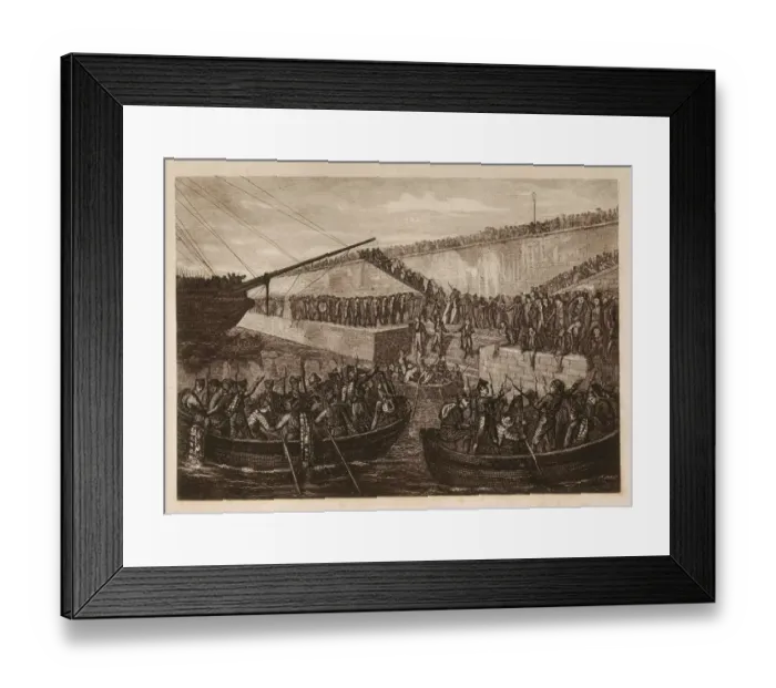 Framed Print : Spain. War of Africa (1859-1860). Boarding of Framed Print : Spain. War of Africa (1859-1860). Boarding of