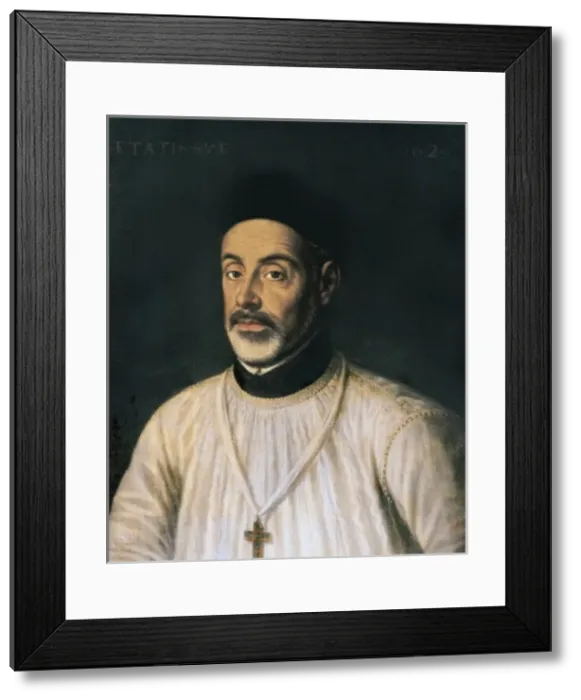 Framed Print : SANCHEZ COELLO, Alonso (1531-1588). Portrait Framed Print : SANCHEZ COELLO, Alonso (1531-1588). Portrait