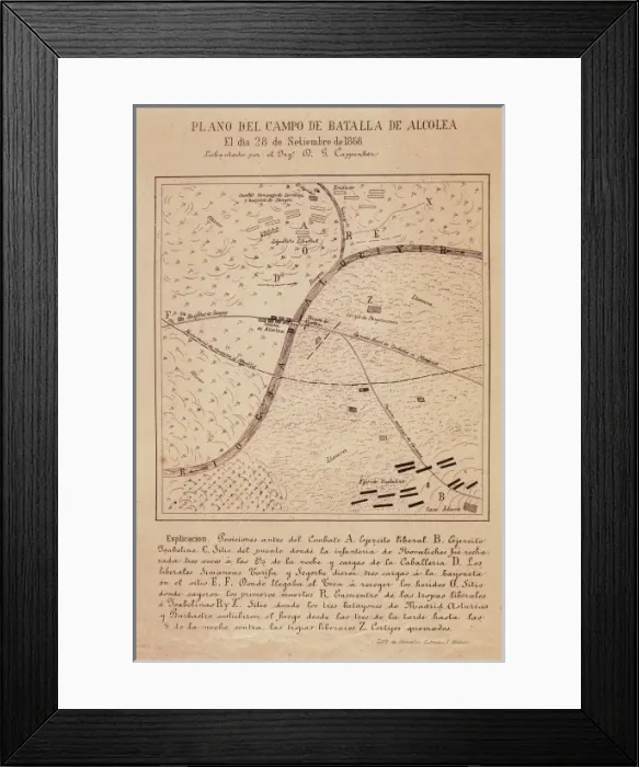 Framed Print : Spain (1868). Spanish Glorious Revolution. Batlle Framed Print : Spain (1868). Spanish Glorious Revolution. Batlle