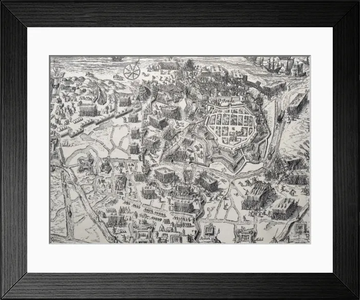 Framed Print : Sieg of Oostende (Belgium), carried out by Spanish Framed Print : Sieg of Oostende (Belgium), carried out by Spanish