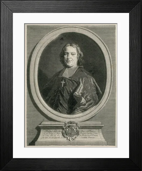Framed Print : Fleury, Andre-Hercule de (1653-1743). French Framed Print : Fleury, Andre-Hercule de (1653-1743). French