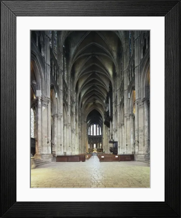 Framed Print : Notre-Dame Cathedral of Chartres. 1194-1290 Framed Print : Notre-Dame Cathedral of Chartres. 1194-1290