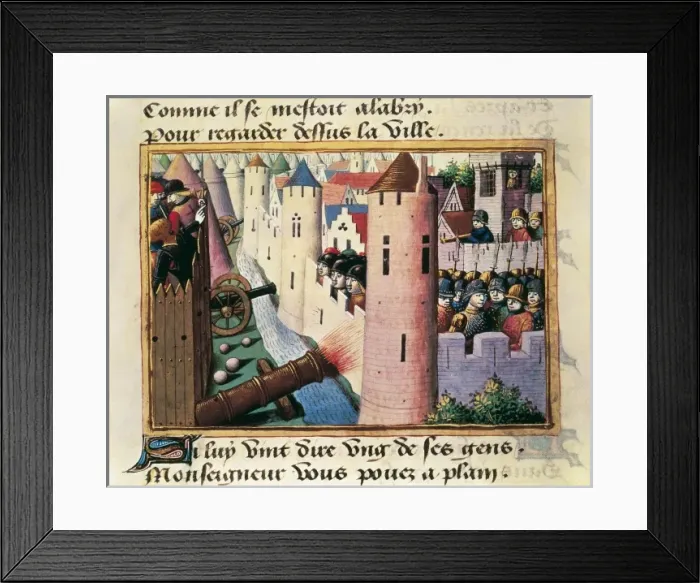 Framed Print : France. Hundred Years War. Death of Count of Framed Print : France. Hundred Years War. Death of Count of