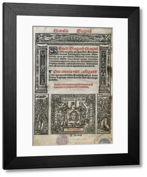 Framed Print : Gregory I The Great, Saint (540-604). Pope of Framed Print : Gregory I The Great, Saint (540-604). Pope of