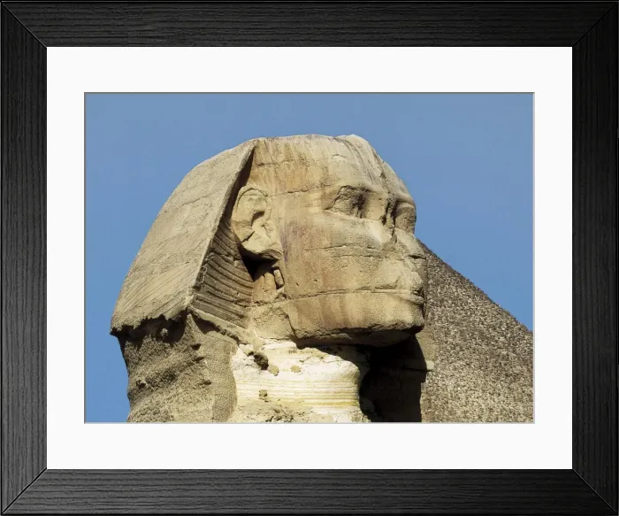 Framed Print : The Giza Sphinx. 26th-25th c. BC. EGYPT. GIZA Framed Print : The Giza Sphinx. 26th-25th c. BC. EGYPT. GIZA