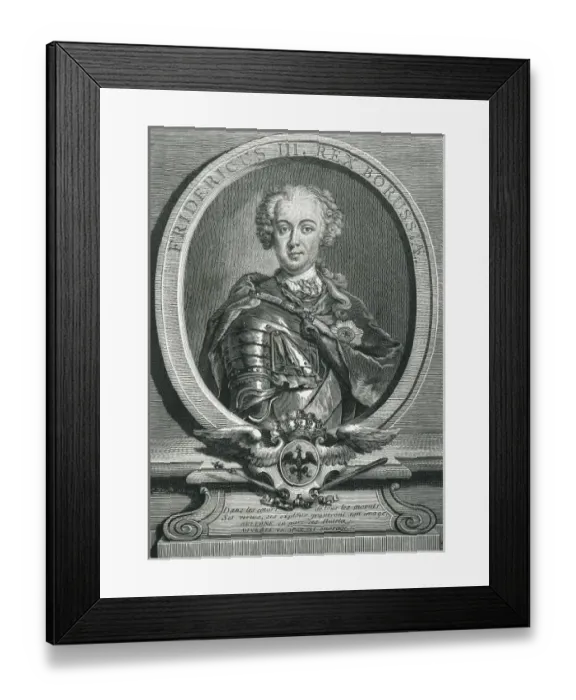 Framed Print : FREDERICK II the Geat (1712-1786). King of Framed Print : FREDERICK II the Geat (1712-1786). King of