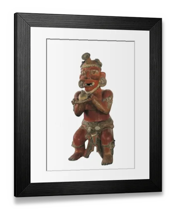 Framed Print : Censer. Representation of the god of sacrifice