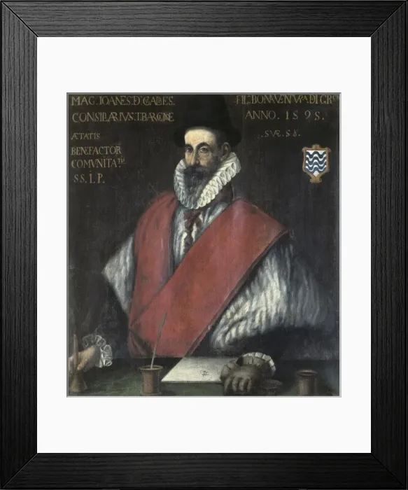 Framed Print : GUALBES, Juan de (16th century). Head Councillor Framed Print : GUALBES, Juan de (16th century). Head Councillor