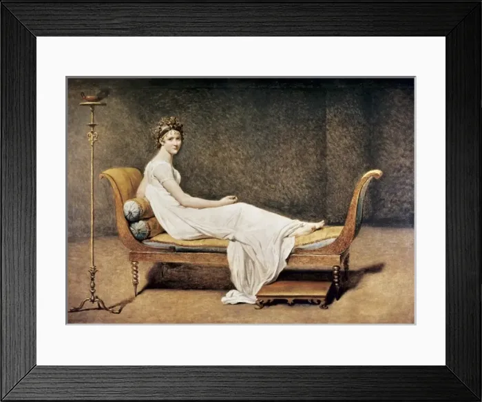 Framed Print : David, Jacques-Louis (1748-1825). Madame Recamier Framed Print : David, Jacques-Louis (1748-1825). Madame Recamier