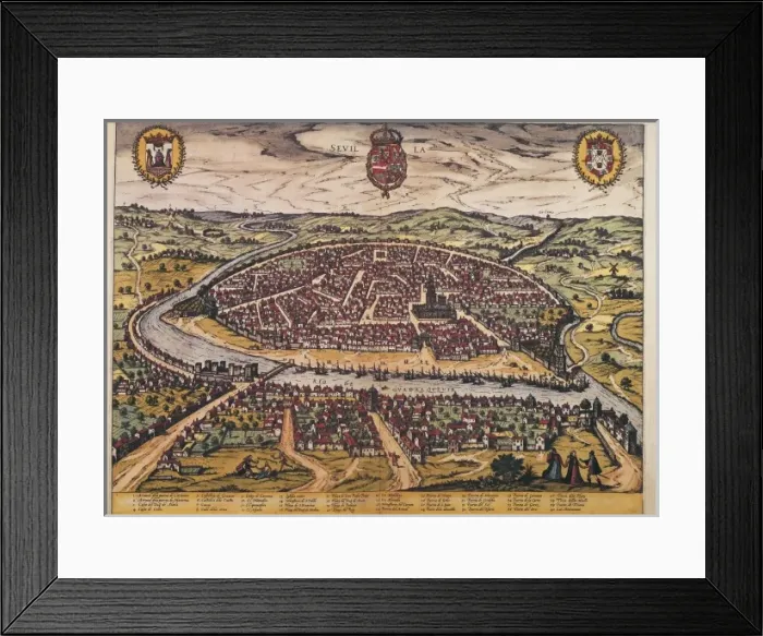 Framed Print : ORTELIUS, Abraham (1527-1598); BRAUN, George Framed Print : ORTELIUS, Abraham (1527-1598); BRAUN, George