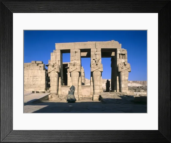 Framed Print : Ramesseum. EGYPT. QUENA. Luxor. Thebes. Ramesseum Framed Print : Ramesseum. EGYPT. QUENA. Luxor. Thebes. Ramesseum