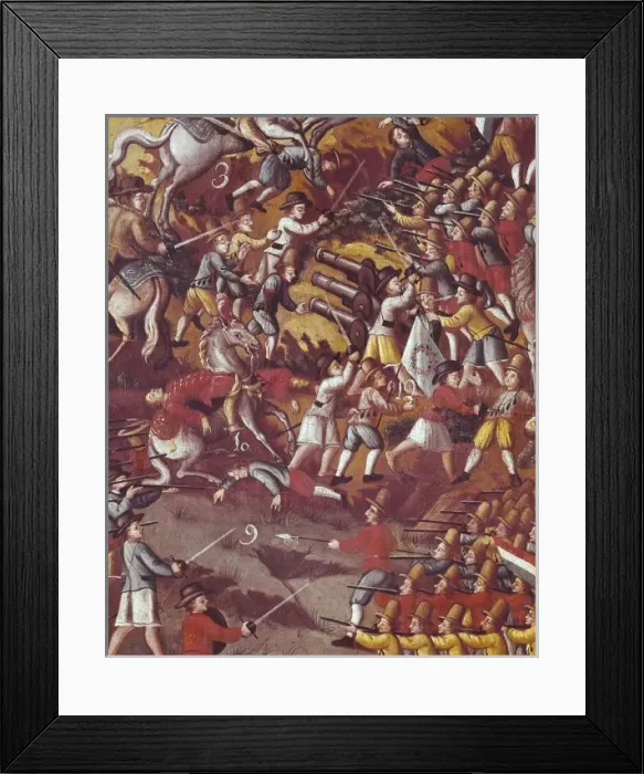 Framed Print : Battle of Guarapes, 1649, between Portuguese Framed Print : Battle of Guarapes, 1649, between Portuguese