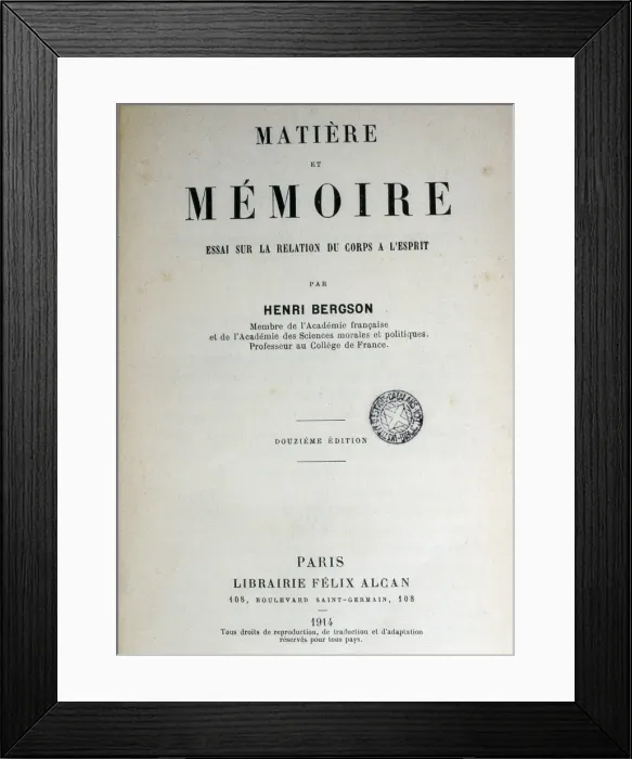 Framed Print : BERGSON, Henri Louis (1859-1941). French philosopher Framed Print : BERGSON, Henri Louis (1859-1941). French philosopher