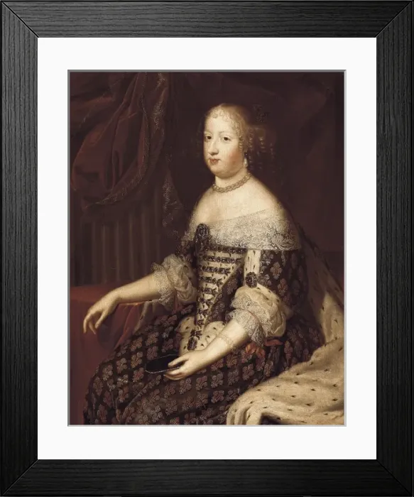 Framed Print : Marie-Therese Of Austria (1638-1683). Queen of Framed Print : Marie-Therese Of Austria (1638-1683). Queen of