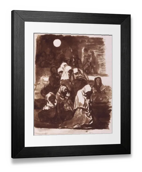 Framed Print : GOYA Y LUCIENTES, Francisco de (1746-1828). Group Framed Print : GOYA Y LUCIENTES, Francisco de (1746-1828). Group
