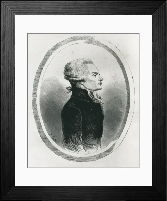Framed Print : Robespierre, Maximilien de (1758-1794). French Framed Print : Robespierre, Maximilien de (1758-1794). French