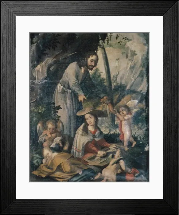 Framed Print : PEREZ DE HOLGUIN, Melchor (1665-1724). Laundress Framed Print : PEREZ DE HOLGUIN, Melchor (1665-1724). Laundress