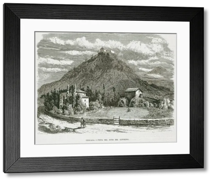 Framed Print : Spain. First Carlist War. Place where the Bergara Framed Print : Spain. First Carlist War. Place where the Bergara