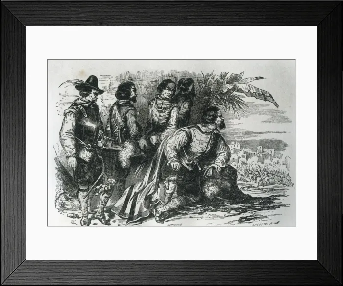 Framed Print : Diego de Almagro with his followers in Battle Framed Print : Diego de Almagro with his followers in Battle