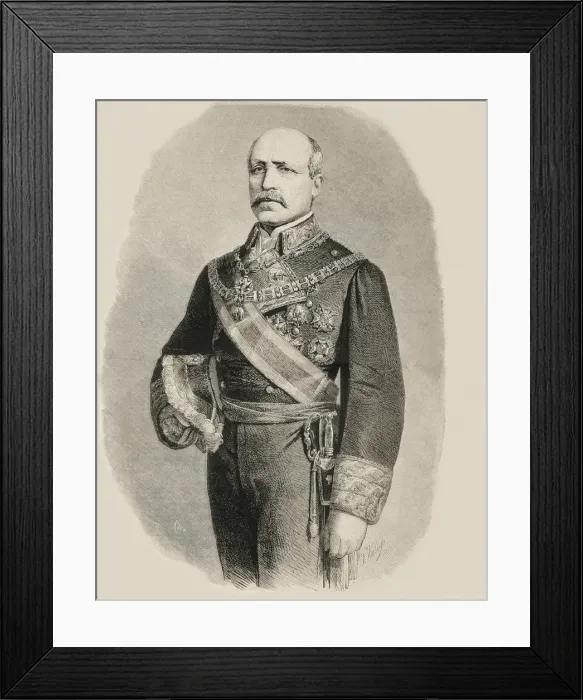 Framed Print : SERRANO Y DOMINGUEZ, Francisco (1810-1885). Spanish Framed Print : SERRANO Y DOMINGUEZ, Francisco (1810-1885). Spanish
