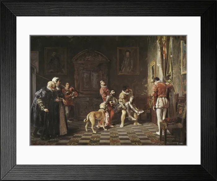 Framed Print : MARTINEZ CUBELLS, Salvador (1845-1914). The return Framed Print : MARTINEZ CUBELLS, Salvador (1845-1914). The return