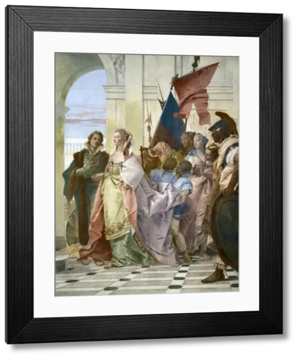 Framed Print : TIEPOLO, Giovanni Battista (1696-1770). The Continence