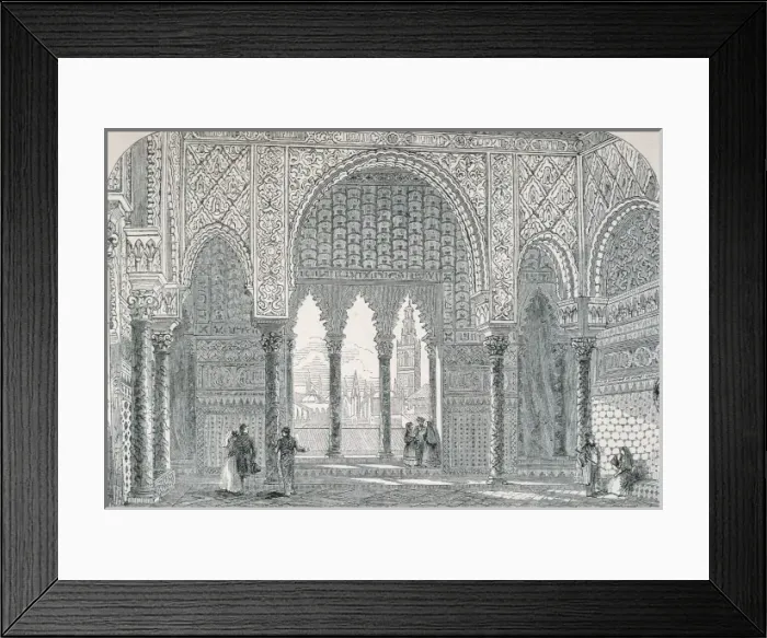 Framed Print : Spain (19th c. ). Seville. Pedro of Castile s Framed Print : Spain (19th c. ). Seville. Pedro of Castile s