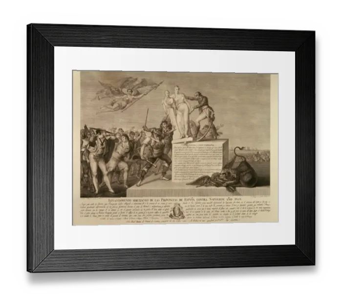 Framed Print : Spain. Peninsular War (1808-1814). Simultaneous Framed Print : Spain. Peninsular War (1808-1814). Simultaneous