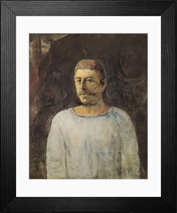 Framed Print : GAUGUIN, Paul (1848-1903). Self-portrait, close Framed Print : GAUGUIN, Paul (1848-1903). Self-portrait, close