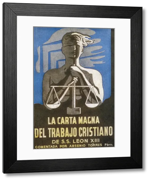 Framed Print : LEO XIII (1810-1903). Pope (1878-1903). Rerum Framed Print : LEO XIII (1810-1903). Pope (1878-1903). Rerum